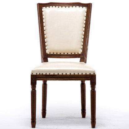 Traditional Style Dining Chair Solid Wood Upholstered Dining Room Chair