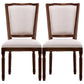 Traditional Style Dining Chair Solid Wood Upholstered Dining Room Chair
