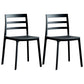 Plastic Scandinavian Armless Chair Stacking Indoor-Outdoor Chair