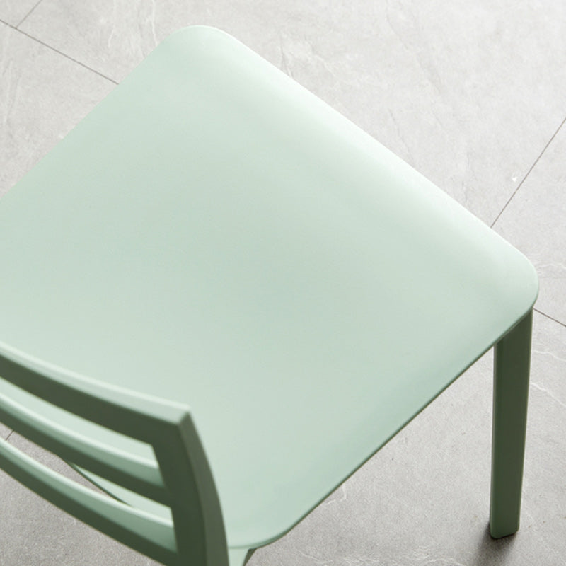 Plastic Scandinavian Armless Chair Stacking Indoor-Outdoor Chair