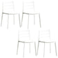 Plastic Scandinavian Armless Chair Stacking Indoor-Outdoor Chair