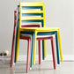 Plastic Scandinavian Armless Chair Stacking Indoor-Outdoor Chair
