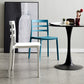 Plastic Scandinavian Armless Chair Stacking Indoor-Outdoor Chair
