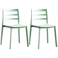 Plastic Scandinavian Armless Chair Stacking Indoor-Outdoor Chair