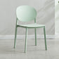 Plastic Scandinavian Armless Chair Stacking Indoor-Outdoor Chair