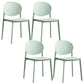 Plastic Scandinavian Armless Chair Stacking Indoor-Outdoor Chair