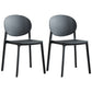 Plastic Scandinavian Armless Chair Stacking Indoor-Outdoor Chair
