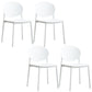 Plastic Scandinavian Armless Chair Stacking Indoor-Outdoor Chair