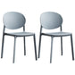 Plastic Scandinavian Armless Chair Stacking Indoor-Outdoor Chair