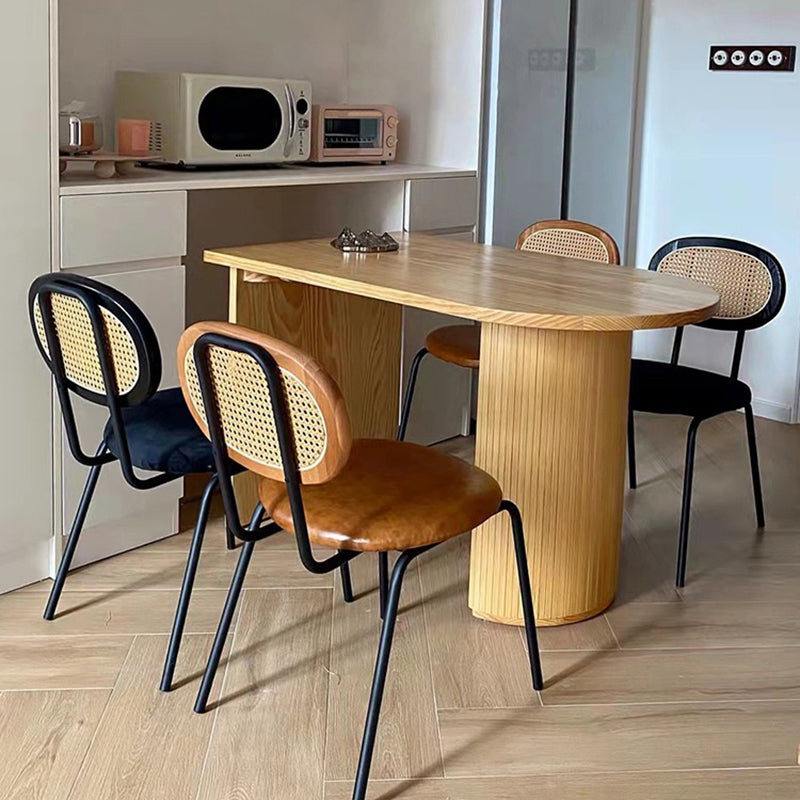 Industrial Dining Room Side Chairs Armless Open Back Chair for Kitchen Clearhalo 'Dining Chairs' 'Dining Tables & Seating' 'dining_chair' 'furn' 'furn_dining_chair' 'Furniture' 'Kitchen & Dining Furniture' 5166830