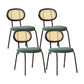 Industrial Dining Room Side Chairs Armless Open Back Chair for Kitchen Green-Black 4 Piece Set Clearhalo 'Dining Chairs' 'Dining Tables & Seating' 'dining_chair' 'furn' 'furn_dining_chair' 'Furniture' 'Kitchen & Dining Furniture' 5166839