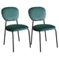 Industrial Dining Room Side Chairs Armless Open Back Chair for Kitchen Green 2 Piece Set Clearhalo 'Dining Chairs' 'Dining Tables & Seating' 'dining_chair' 'furn' 'furn_dining_chair' 'Furniture' 'Kitchen & Dining Furniture' 5166842