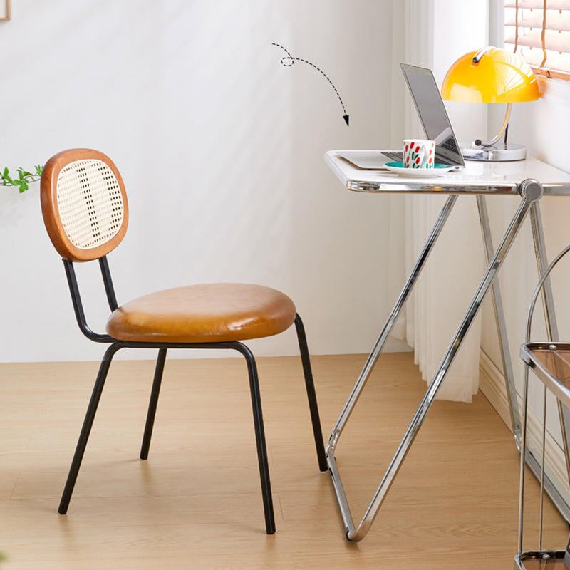 Industrial Dining Room Side Chairs Armless Open Back Chair for Kitchen Clearhalo 'Dining Chairs' 'Dining Tables & Seating' 'dining_chair' 'furn' 'furn_dining_chair' 'Furniture' 'Kitchen & Dining Furniture' 5166846