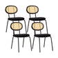 Industrial Dining Room Side Chairs Armless Open Back Chair for Kitchen Black 4 Piece Set Clearhalo 'Dining Chairs' 'Dining Tables & Seating' 'dining_chair' 'furn' 'furn_dining_chair' 'Furniture' 'Kitchen & Dining Furniture' 5166849