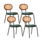 Industrial Dining Room Side Chairs Armless Open Back Chair for Kitchen Aqua 4 Piece Set Clearhalo 'Dining Chairs' 'Dining Tables & Seating' 'dining_chair' 'furn' 'furn_dining_chair' 'Furniture' 'Kitchen & Dining Furniture' 5166864