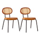 Industrial Dining Room Side Chairs Armless Open Back Chair for Kitchen Brown 2 Piece Set Clearhalo 'Dining Chairs' 'Dining Tables & Seating' 'dining_chair' 'furn' 'furn_dining_chair' 'Furniture' 'Kitchen & Dining Furniture' 5166866