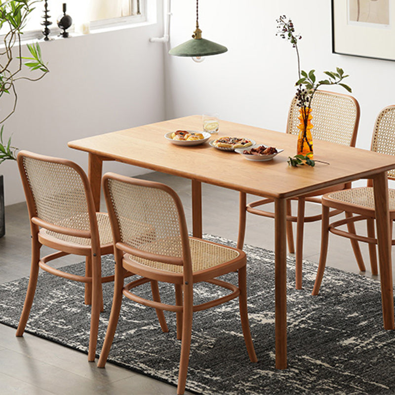 Traditional Style Dining Chair Solid Wood Cane Back Dining Room Chair Clearhalo 'Dining Chairs' 'Dining Tables & Seating' 'dining_chair' 'furn' 'furn_dining_chair' 'Furniture' 'Kitchen & Dining Furniture' 5166887