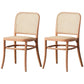 Traditional Style Dining Chair Solid Wood Cane Back Dining Room Chair Wood 2 Piece Set Clearhalo 'Dining Chairs' 'Dining Tables & Seating' 'dining_chair' 'furn' 'furn_dining_chair' 'Furniture' 'Kitchen & Dining Furniture' 5166890