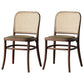 Traditional Style Dining Chair Solid Wood Cane Back Dining Room Chair Green Khaki 2 Piece Set Clearhalo 'Dining Chairs' 'Dining Tables & Seating' 'dining_chair' 'furn' 'furn_dining_chair' 'Furniture' 'Kitchen & Dining Furniture' 5166911