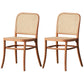 Traditional Style Dining Chair Solid Wood Cane Back Dining Room Chair Natural 2 Piece Set Clearhalo 'Dining Chairs' 'Dining Tables & Seating' 'dining_chair' 'furn' 'furn_dining_chair' 'Furniture' 'Kitchen & Dining Furniture' 5166914