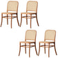 Traditional Style Dining Chair Solid Wood Cane Back Dining Room Chair Natural 4 Piece Set Clearhalo 'Dining Chairs' 'Dining Tables & Seating' 'dining_chair' 'furn' 'furn_dining_chair' 'Furniture' 'Kitchen & Dining Furniture' 5166915