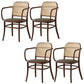 Traditional Style Dining Chair Solid Wood Cane Back Dining Room Chair Walnut 4 Piece Set Clearhalo 'Dining Chairs' 'Dining Tables & Seating' 'dining_chair' 'furn' 'furn_dining_chair' 'Furniture' 'Kitchen & Dining Furniture' 5166918