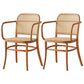 Traditional Style Dining Chair Solid Wood Cane Back Dining Room Chair Cherry Wood 2 Piece Set Clearhalo 'Dining Chairs' 'Dining Tables & Seating' 'dining_chair' 'furn' 'furn_dining_chair' 'Furniture' 'Kitchen & Dining Furniture' 5166920