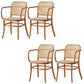 Traditional Style Dining Chair Solid Wood Cane Back Dining Room Chair Cherry Wood 4 Piece Set Clearhalo 'Dining Chairs' 'Dining Tables & Seating' 'dining_chair' 'furn' 'furn_dining_chair' 'Furniture' 'Kitchen & Dining Furniture' 5166921