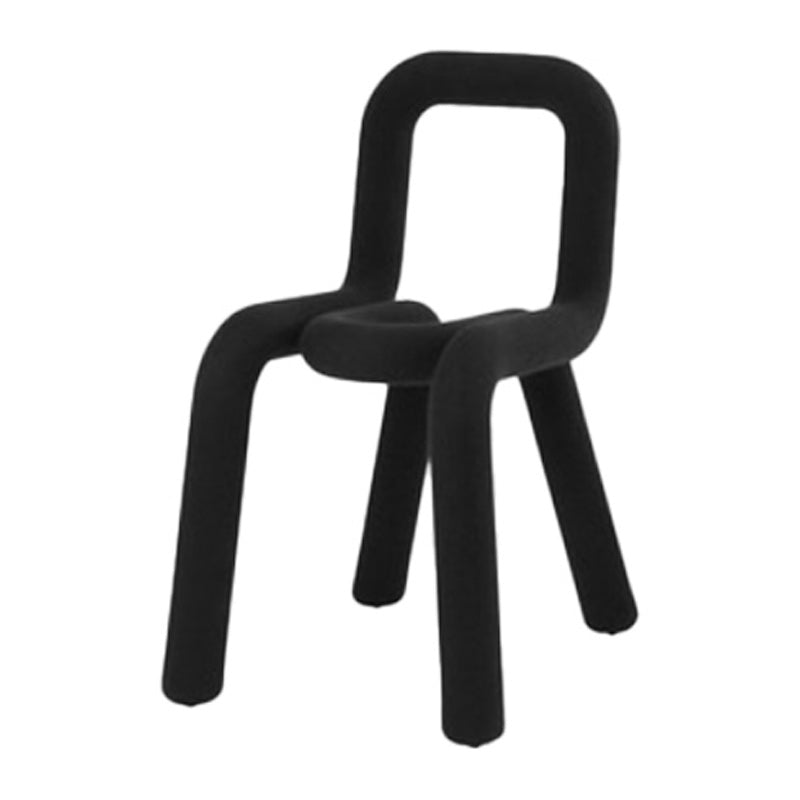 Contemporary Style Side Chair Open Back Dining Chair for Indoor Black 1 Piece Clearhalo 'Dining Chairs' 'Dining Tables & Seating' 'dining_chair' 'furn' 'furn_dining_chair' 'Furniture' 'Kitchen & Dining Furniture' 5170459