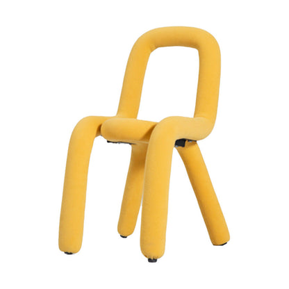 Contemporary Style Side Chair Open Back Dining Chair for Indoor Light Yellow 1 Piece Clearhalo 'Dining Chairs' 'Dining Tables & Seating' 'dining_chair' 'furn' 'furn_dining_chair' 'Furniture' 'Kitchen & Dining Furniture' 5170467