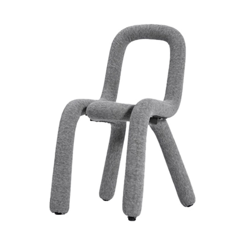 Contemporary Style Side Chair Open Back Dining Chair for Indoor Dark Gray 1 Piece Clearhalo 'Dining Chairs' 'Dining Tables & Seating' 'dining_chair' 'furn' 'furn_dining_chair' 'Furniture' 'Kitchen & Dining Furniture' 5170471