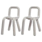Contemporary Style Side Chair Open Back Dining Chair for Indoor Light Gray 2 Piece Set Clearhalo 'Dining Chairs' 'Dining Tables & Seating' 'dining_chair' 'furn' 'furn_dining_chair' 'Furniture' 'Kitchen & Dining Furniture' 5170478