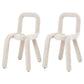 Contemporary Style Side Chair Open Back Dining Chair for Indoor White 2 Piece Set Clearhalo 'Dining Chairs' 'Dining Tables & Seating' 'dining_chair' 'furn' 'furn_dining_chair' 'Furniture' 'Kitchen & Dining Furniture' 5170482