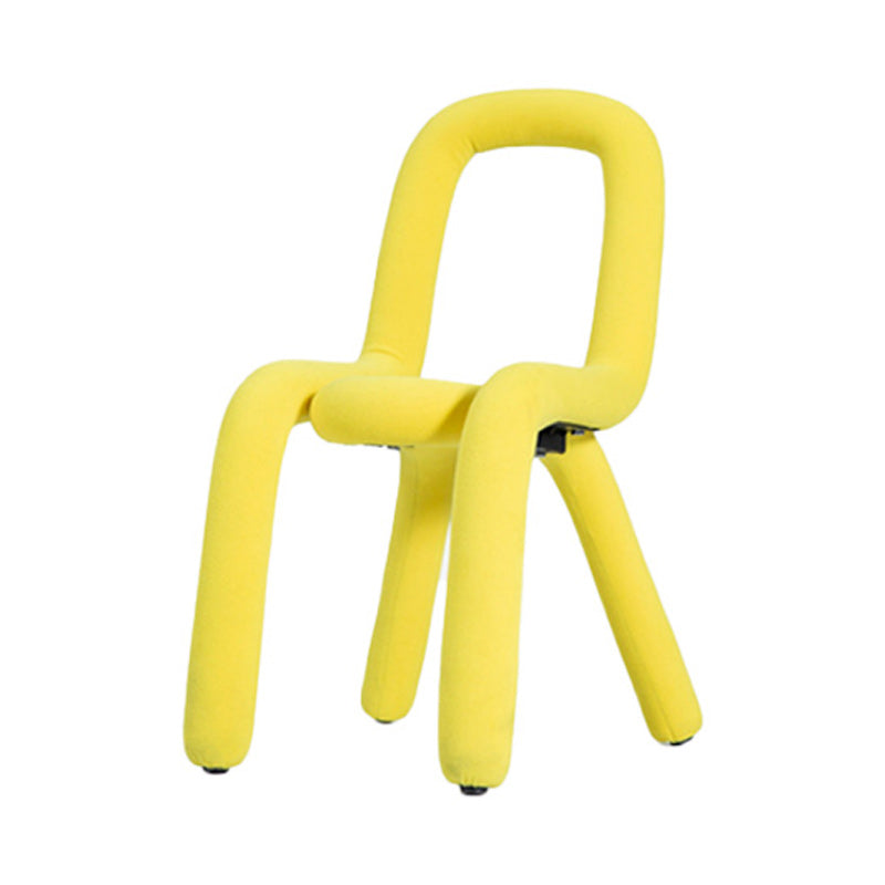 Contemporary Style Side Chair Open Back Dining Chair for Indoor Yellow 1 Piece Clearhalo 'Dining Chairs' 'Dining Tables & Seating' 'dining_chair' 'furn' 'furn_dining_chair' 'Furniture' 'Kitchen & Dining Furniture' 5170487