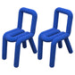 Contemporary Style Side Chair Open Back Dining Chair for Indoor Blue 2 Piece Set Clearhalo 'Dining Chairs' 'Dining Tables & Seating' 'dining_chair' 'furn' 'furn_dining_chair' 'Furniture' 'Kitchen & Dining Furniture' 5170491