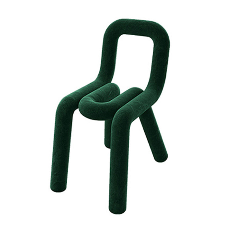 Contemporary Style Side Chair Open Back Dining Chair for Indoor Green 1 Piece Clearhalo 'Dining Chairs' 'Dining Tables & Seating' 'dining_chair' 'furn' 'furn_dining_chair' 'Furniture' 'Kitchen & Dining Furniture' 5170493