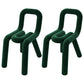Contemporary Style Side Chair Open Back Dining Chair for Indoor Green 2 Piece Set Clearhalo 'Dining Chairs' 'Dining Tables & Seating' 'dining_chair' 'furn' 'furn_dining_chair' 'Furniture' 'Kitchen & Dining Furniture' 5170494