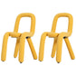Contemporary Style Side Chair Open Back Dining Chair for Indoor Light Yellow 2 Piece Set Clearhalo 'Dining Chairs' 'Dining Tables & Seating' 'dining_chair' 'furn' 'furn_dining_chair' 'Furniture' 'Kitchen & Dining Furniture' 5170499