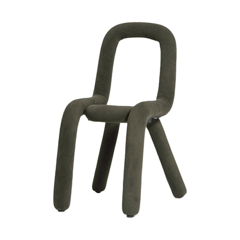 Contemporary Style Side Chair Open Back Dining Chair for Indoor Army Green 1 Piece Clearhalo 'Dining Chairs' 'Dining Tables & Seating' 'dining_chair' 'furn' 'furn_dining_chair' 'Furniture' 'Kitchen & Dining Furniture' 5170501