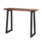 1/2/3 pièces Industrial Iron-Bar Table Table Recangangle Bistro Set with Pine Wood Top