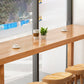 Luxury Rectangular Bar Table Set 1/5/6/11 Pieces Wooden Counter Table with High Stools