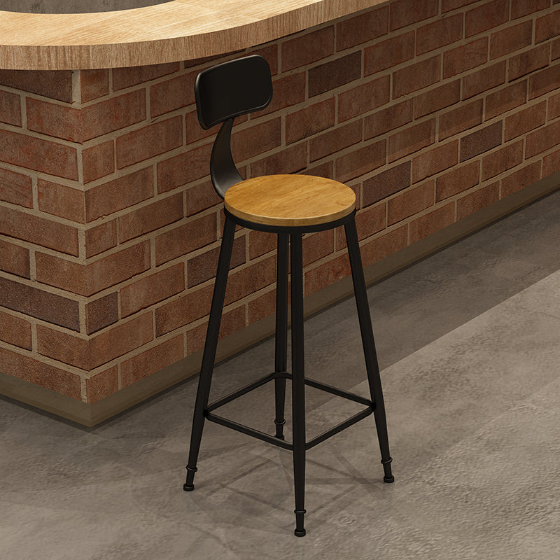 1/6/11 Pièces Industrial Iron Bar Table Table Recangle Pine Wood Bistro Ensemble avec repose-pieds