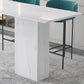 Industrial 1/2/3 Pieces Sintered Stone Bar Table Set Rectangular Counter Set Clearhalo 'Bar Furniture' 'furn' 'furn_home_bar_bar_sets' 'Furniture' 'Home Bars & Bar Sets' 'home_bar_bar_sets' 'Kitchen & Dining Furniture' 5170704