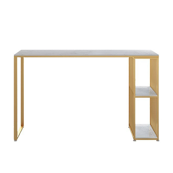 1/3 pièces Glam Glam Iron Bar Table Set Recangle RECTANGE BISTRO MARBRE TOP BISTRO AVEC AVEC AVEC SAGNIFICATION