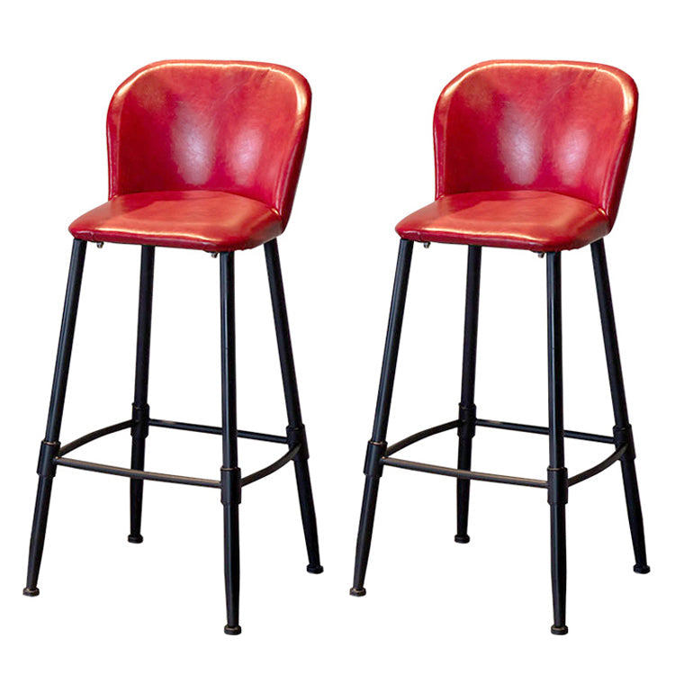 1/2/3 Pieces Industrial Solid Wood Bar Table Set Round Bistro Set for Dining Room Red 30"H Stools (Set of 2) Clearhalo 'Bar Furniture' 'furn' 'furn_home_bar_bar_sets' 'Furniture' 'Home Bars & Bar Sets' 'home_bar_bar_sets' 'Kitchen & Dining Furniture' 5170736