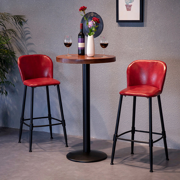 1/2/3 Pieces Industrial Solid Wood Bar Table Set Round Bistro Set for Dining Room Clearhalo 'Bar Furniture' 'furn' 'furn_home_bar_bar_sets' 'Furniture' 'Home Bars & Bar Sets' 'home_bar_bar_sets' 'Kitchen & Dining Furniture' 5170739