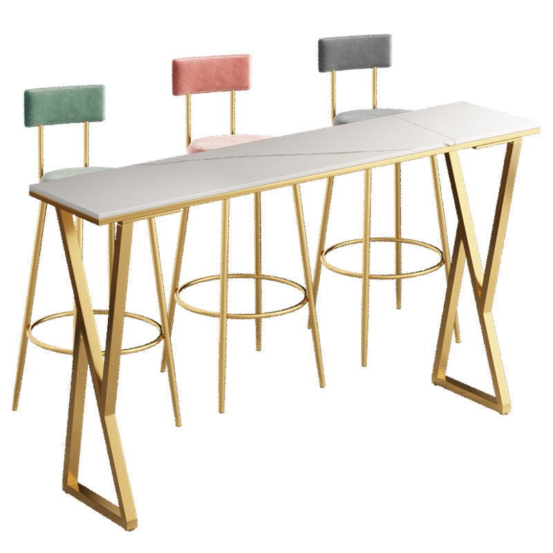 グラム1/2/4/7ピース焼結ストーンバーテーブルセット長方形のカウンターセットダイニングルーム用