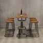 Moderna 1/2/4/7 piezas Mesa de mesa de pubs de madera maciza