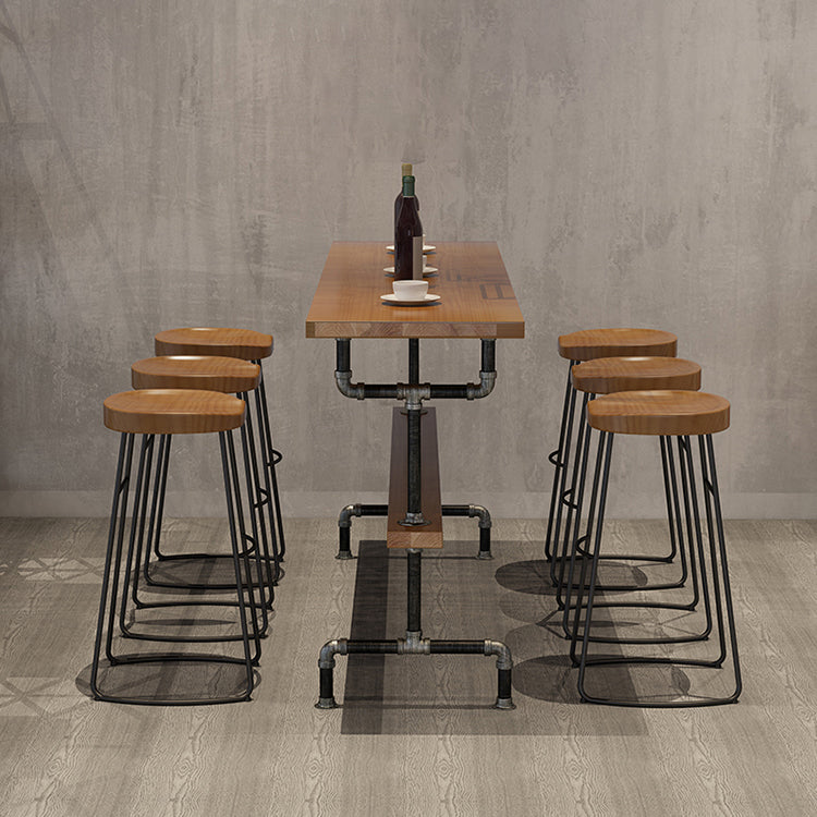 Moderna 1/2/4/7 piezas Mesa de mesa de pubs de madera maciza