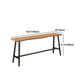 1/4 Pieces Industrial Iron Bar Table Set Rectangle Pine Wood Bistro Set with Footrest Clearhalo 'Bar Furniture' 'furn' 'furn_home_bar_bar_sets' 'Furniture' 'Home Bars & Bar Sets' 'home_bar_bar_sets' 'Kitchen & Dining Furniture' 5170838
